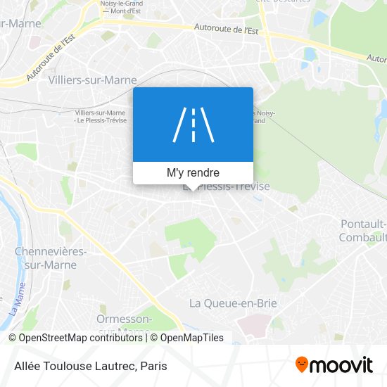 Allée Toulouse Lautrec plan