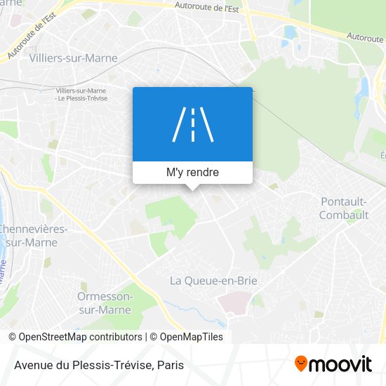 Avenue du Plessis-Trévise plan