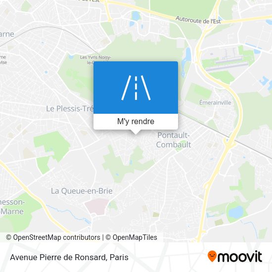 Avenue Pierre de Ronsard plan