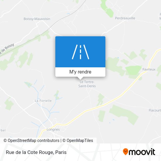 Rue de la Cote Rouge plan