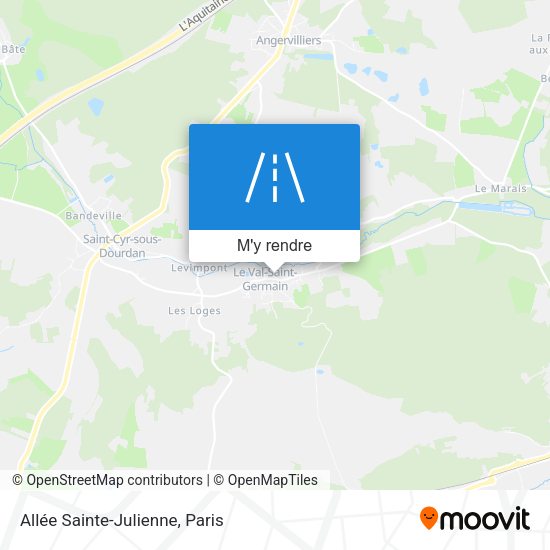 Allée Sainte-Julienne plan