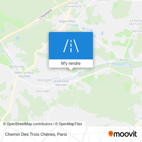 Chemin Des Trois Chênes plan