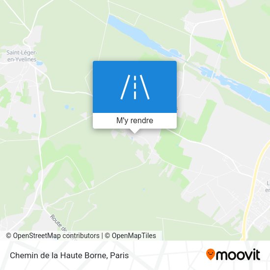 Chemin de la Haute Borne plan