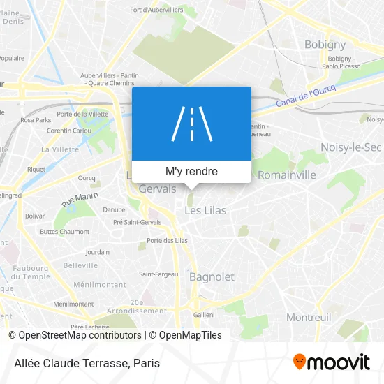 Allée Claude Terrasse plan