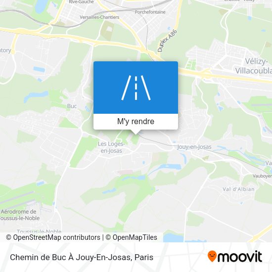 Chemin de Buc À Jouy-En-Josas plan