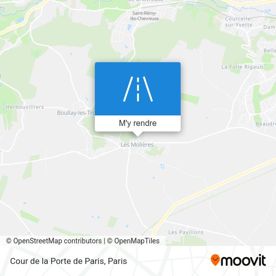 Cour de la Porte de Paris plan