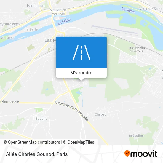 Allée Charles Gounod plan