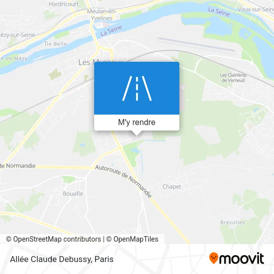 Allée Claude Debussy plan