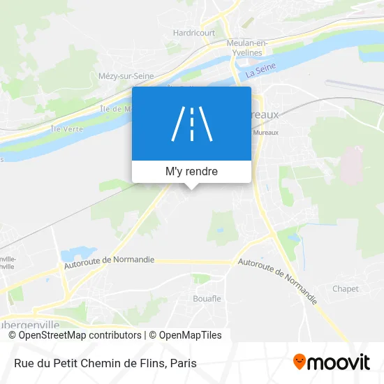 Rue du Petit Chemin de Flins plan