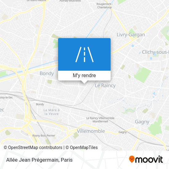 Allée Jean Prégermain plan