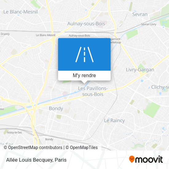 Allée Louis Becquey plan