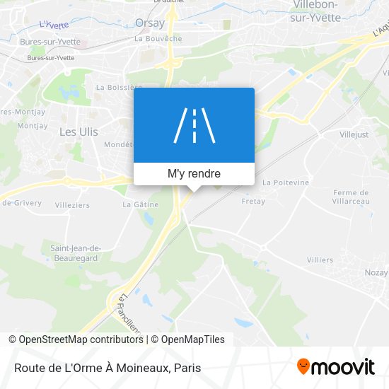 Route de L'Orme À Moineaux plan