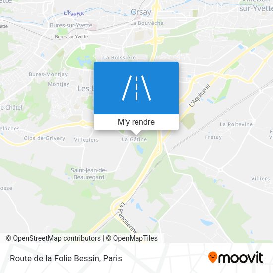 Route de la Folie Bessin plan