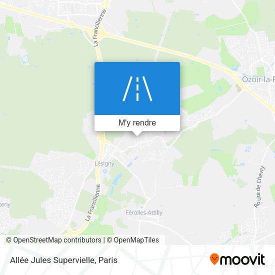 Allée Jules Supervielle plan
