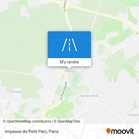 Impasse du Petit Parc plan