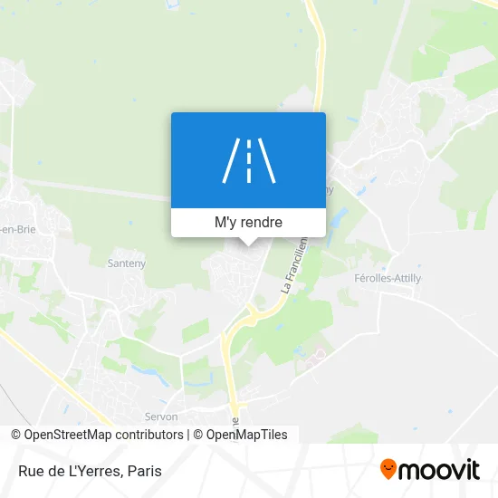 Rue de L'Yerres plan