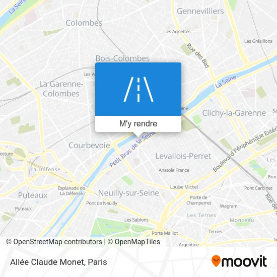 Allée Claude Monet plan