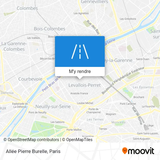 Allée Pierre Burelle plan