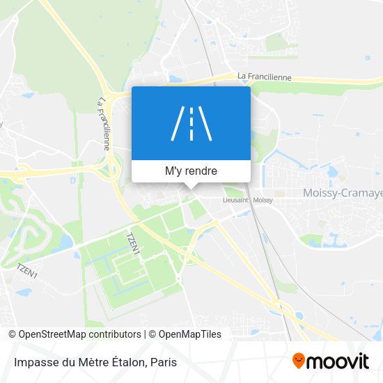 Impasse du Mètre Étalon plan