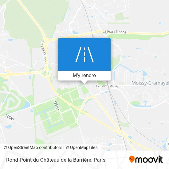 Rond-Point du Château de la Barrière plan