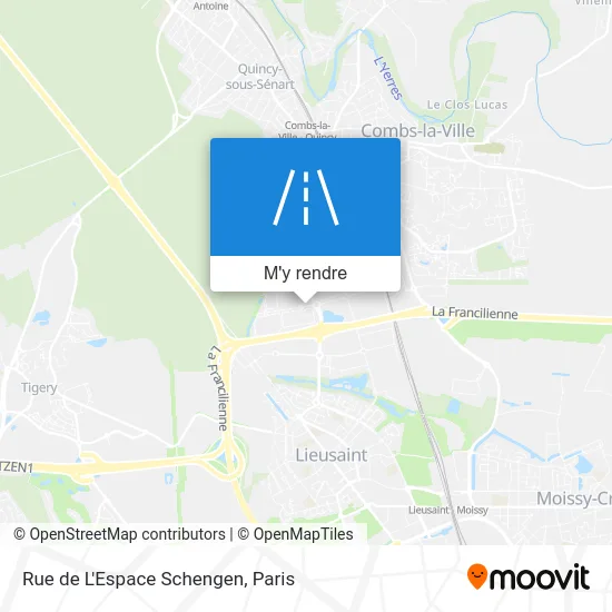 Rue de L'Espace Schengen plan