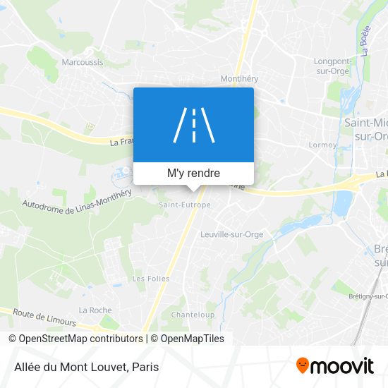Allée du Mont Louvet plan