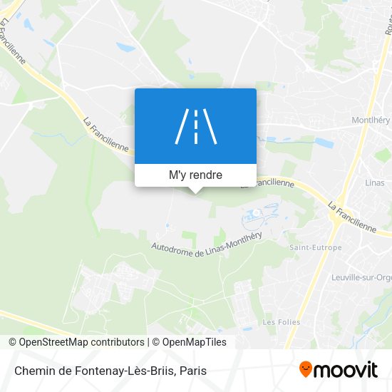 Chemin de Fontenay-Lès-Briis plan