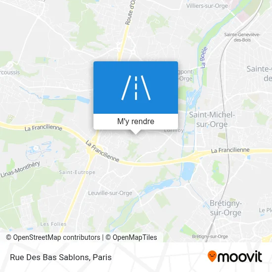 Rue Des Bas Sablons plan