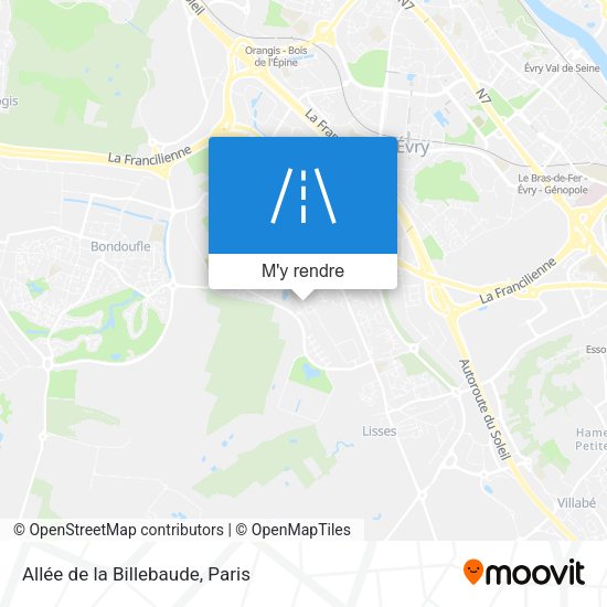 Allée de la Billebaude plan