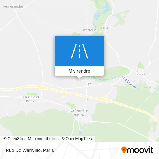 Rue De Wariville plan