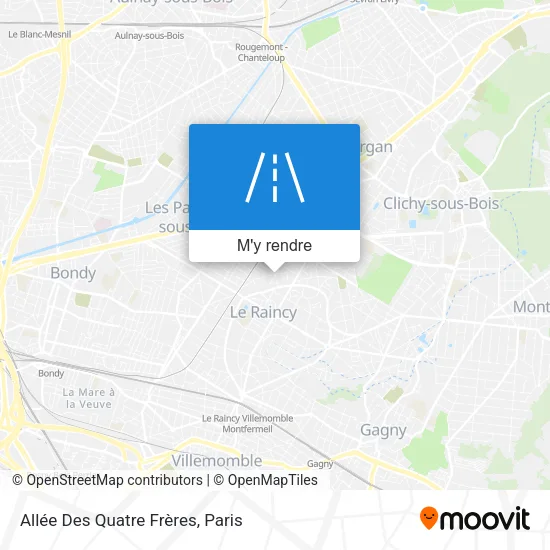 Allée Des Quatre Frères plan