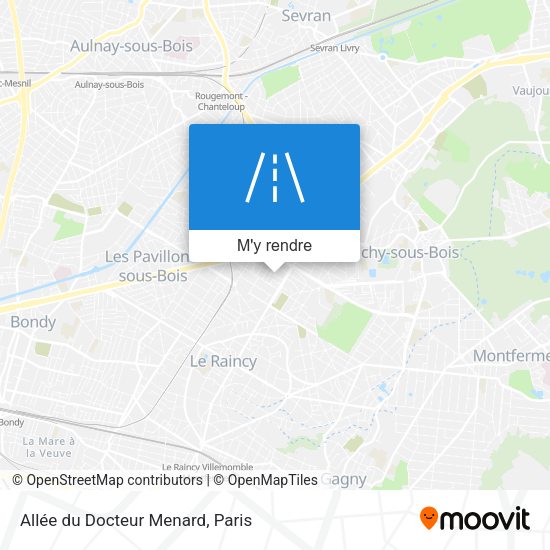 Allée du Docteur Menard plan