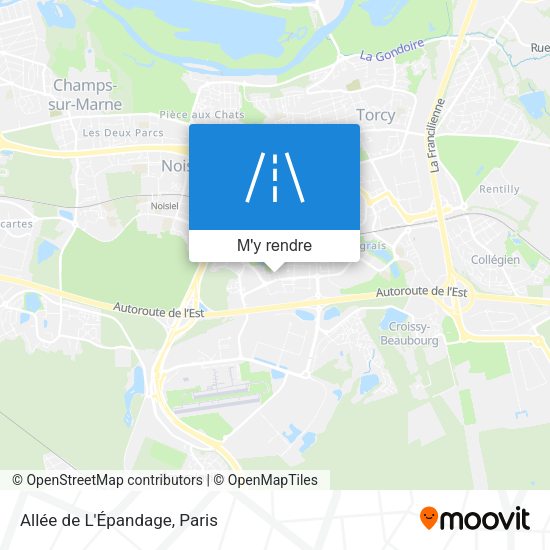 Allée de L'Épandage plan