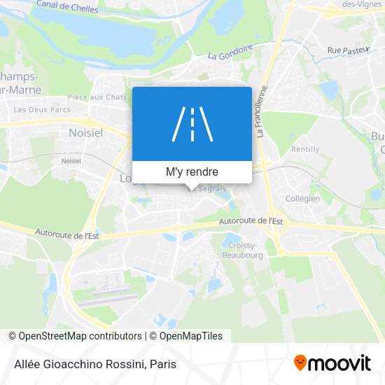 Allée Gioacchino Rossini plan