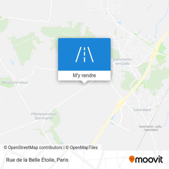 Rue de la Belle Étoile plan