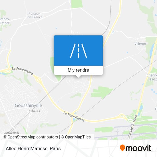 Allée Henri Matisse plan