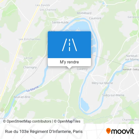 Rue du 103e Régiment D'Infanterie plan