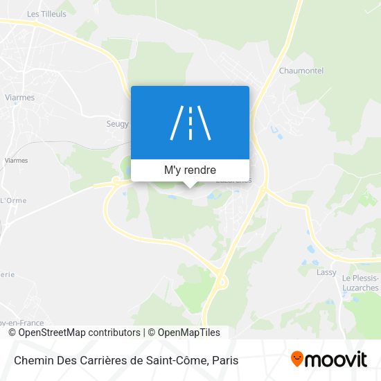 Chemin Des Carrières de Saint-Côme plan