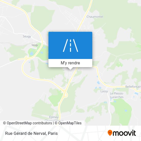 Rue Gérard de Nerval plan