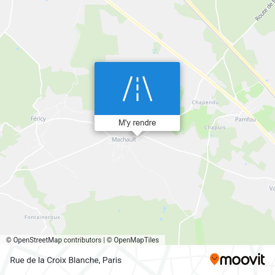 Rue de la Croix Blanche plan