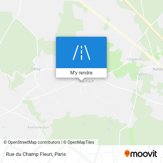 Rue du Champ Fleuri plan