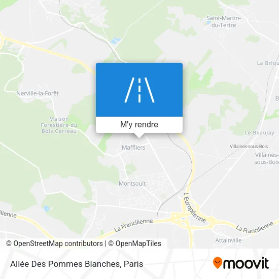 Allée Des Pommes Blanches plan