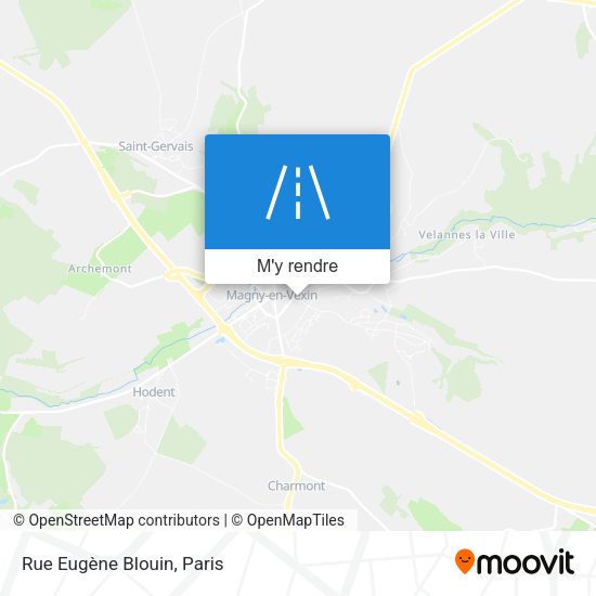Rue Eugène Blouin plan