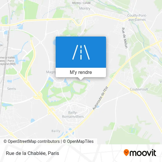 Rue de la Chablée plan