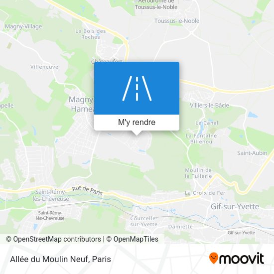 Allée du Moulin Neuf plan