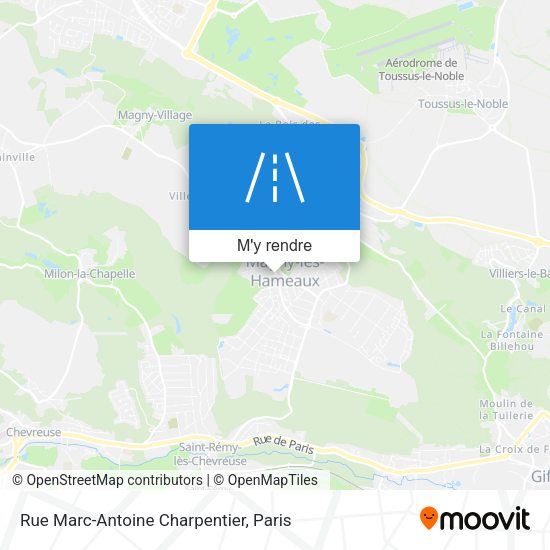 Rue Marc-Antoine Charpentier plan