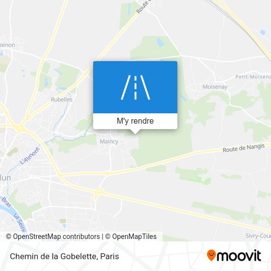 Chemin de la Gobelette plan