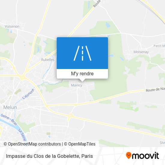 Impasse du Clos de la Gobelette plan