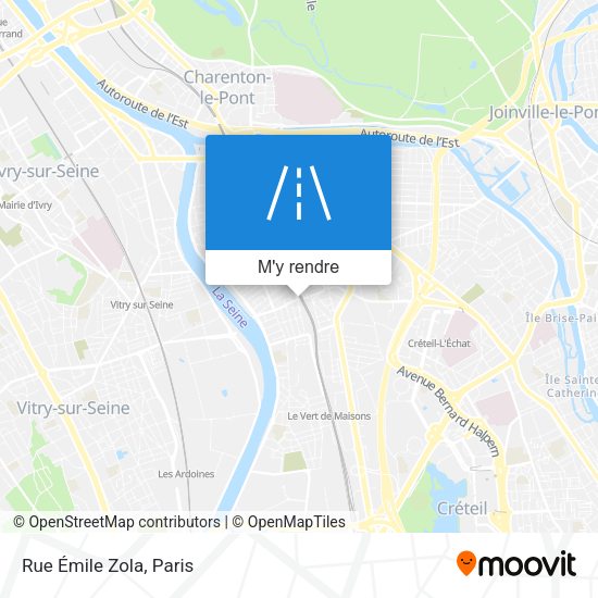 Rue Émile Zola plan