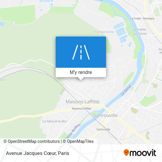 Avenue Jacques Cœur plan